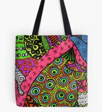 Abstract Fluoro 2 alternate landscape view Tote Bag