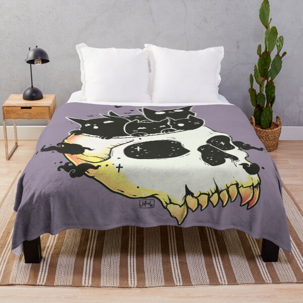 Item preview, Skull Full Of Black Cat Kittens designed and sold by cellsdividing.