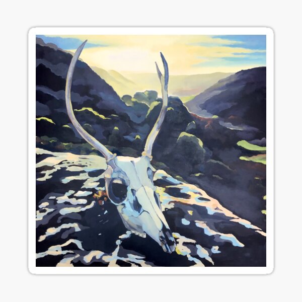 San Simeon Skull Sticker