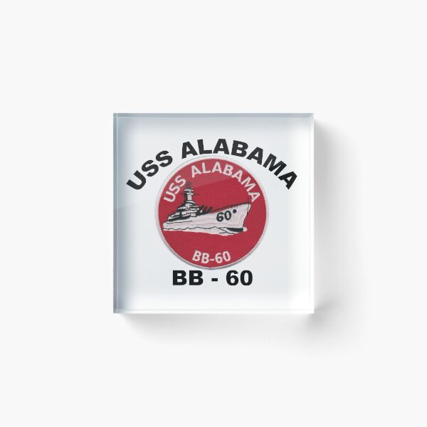 Item preview, USS Alabama (BB-60) Crest designed and sold by Nikki SpaceStuffPlus.