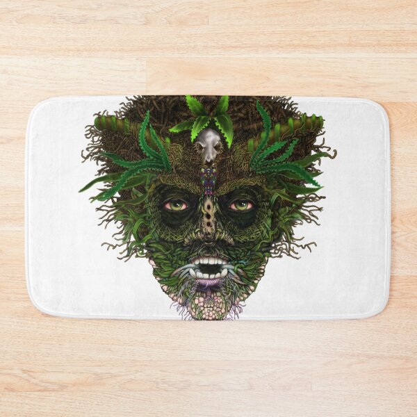 Item preview, Green Man - optical illusion (no background version) designed and sold by joshuarainbird.
