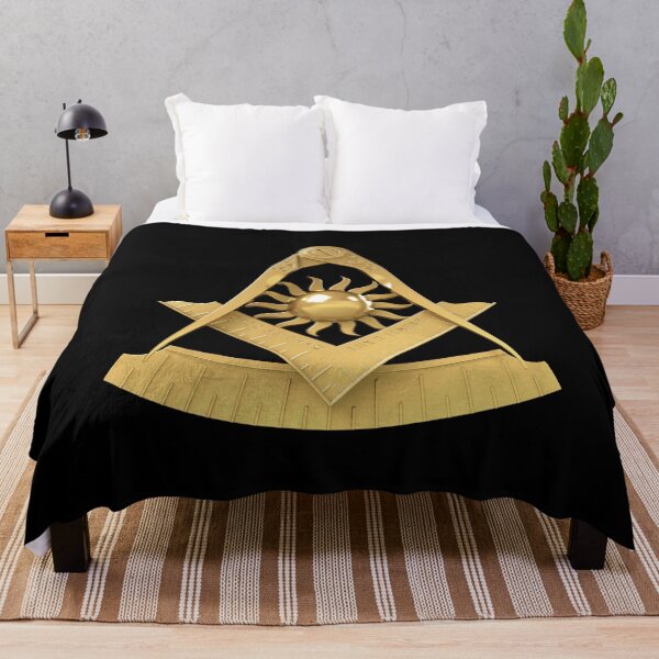 Item preview, Freemason Gold Square & Compass Black Background Masonic Past Master designed and sold by MasterMasonMade.
