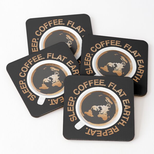 Item preview, SLEEP. COFFEE. FLAT EARTH. REPEAT designed and sold by FlatEarthBiz.