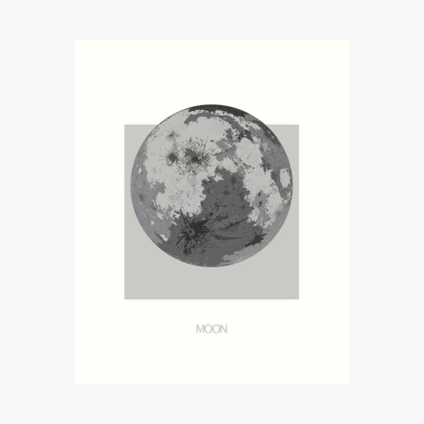 Negative Moon Art Print