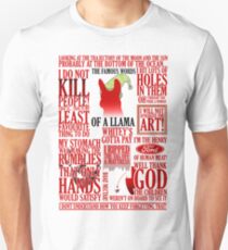 The Famous Words Of A Llama Unisex T-Shirt