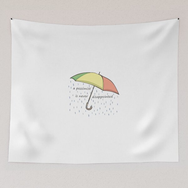 Item preview, a pessimist is never disappointed... designed and sold by goatboyjr.