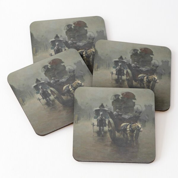 Item preview, Pieter de Josselin de Jong - Carriages in the Mist, London designed and sold by ArtExpression.