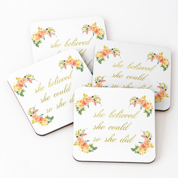 Item preview, She Believed She Could So She Did designed and sold by ArtsyJulez.