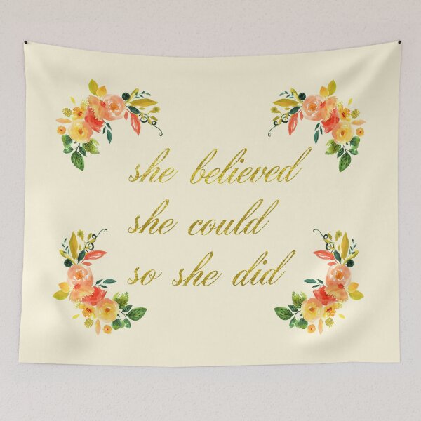 Item preview, She Believed She Could So She Did designed and sold by ArtsyJulez.