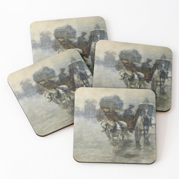 Item preview, Pieter de Josselin de Jong - Horse drovers and wagons designed and sold by ArtExpression.