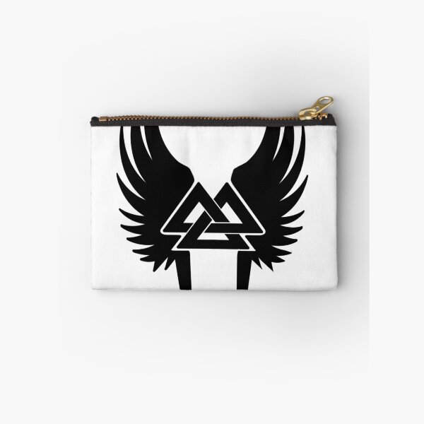 Item preview, Winged Valknut in Black designed and sold by twentyfourrunes.