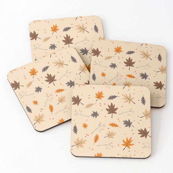 Item preview, Autumn leaves and berries pattern designed and sold by space-kitten.