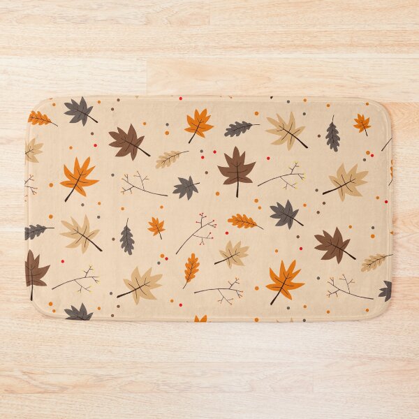 Item preview, Autumn leaves and berries pattern designed and sold by space-kitten.