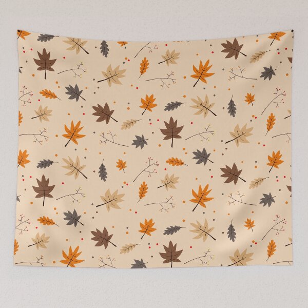 Item preview, Autumn leaves and berries pattern designed and sold by space-kitten.