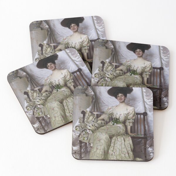 Item preview, Vittorio Matteo Corcos - Portrait of Contessa Nerina Pisani Volpi di Misurata designed and sold by ArtExpression.