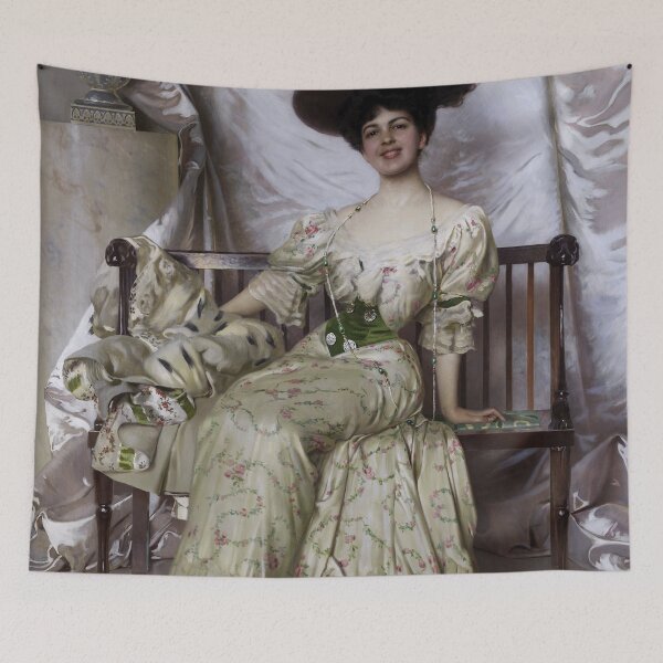 Item preview, Vittorio Matteo Corcos - Portrait of Contessa Nerina Pisani Volpi di Misurata designed and sold by ArtExpression.