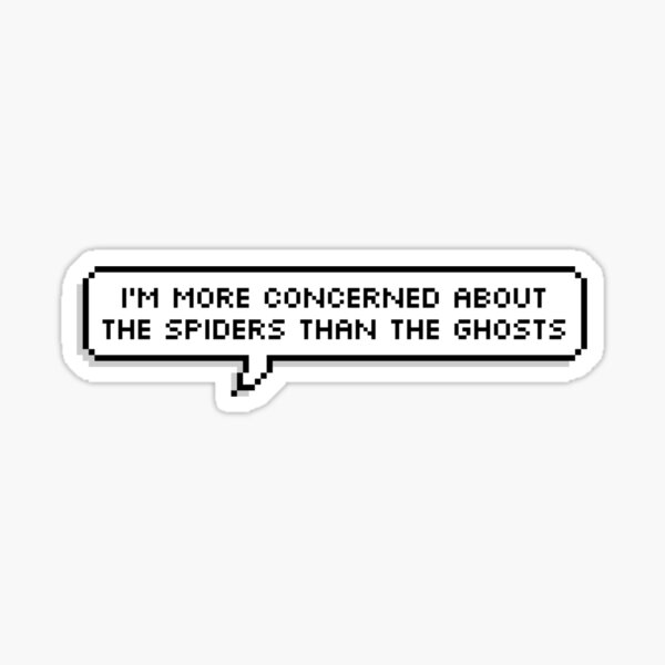 Spiders Are Scarier Than Ghosts Buzzfeed Unsolved Sticker
