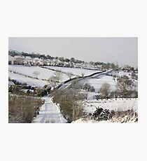 snow scene Photographic Print