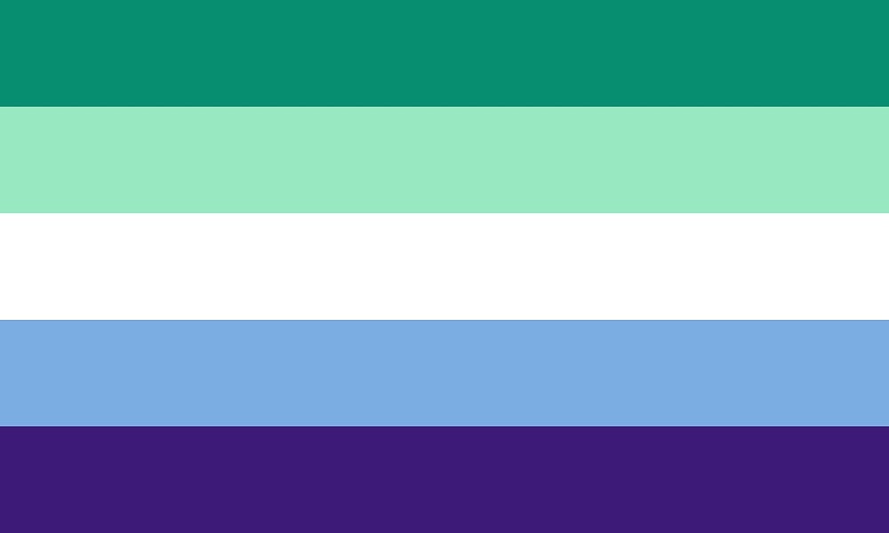 "Gay Man Pride Flag Simplified" by gayflagblog | Redbubble