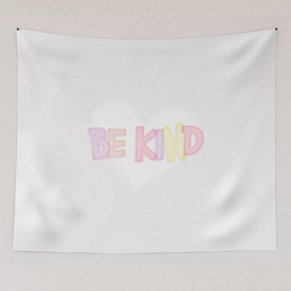 Item preview, Be Kind Pink Heart designed and sold by lovelyinkshop-.