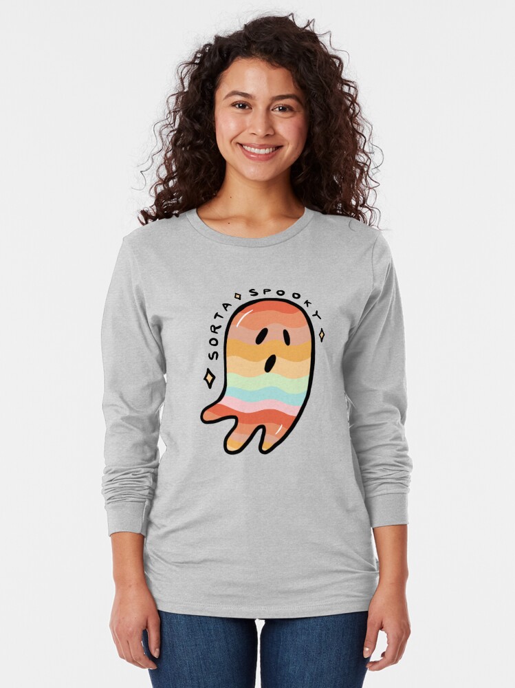 Alternate view of Rainbow Sorta Spooky © Long Sleeve T-Shirt