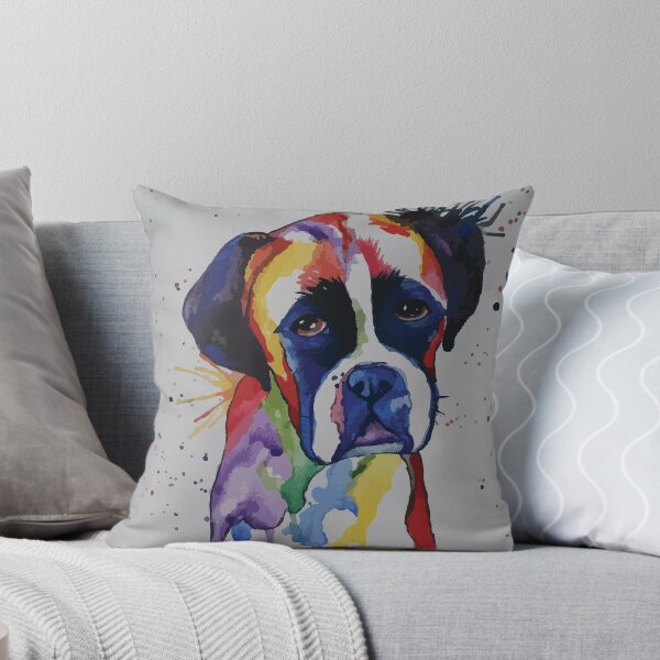 Item preview, Boxer Watercolor designed and sold by Sarah Ferree.