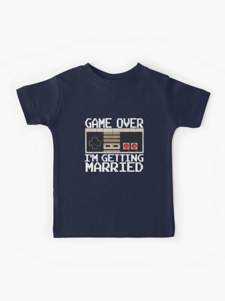 Game Over Wedding Kids T-Shirt