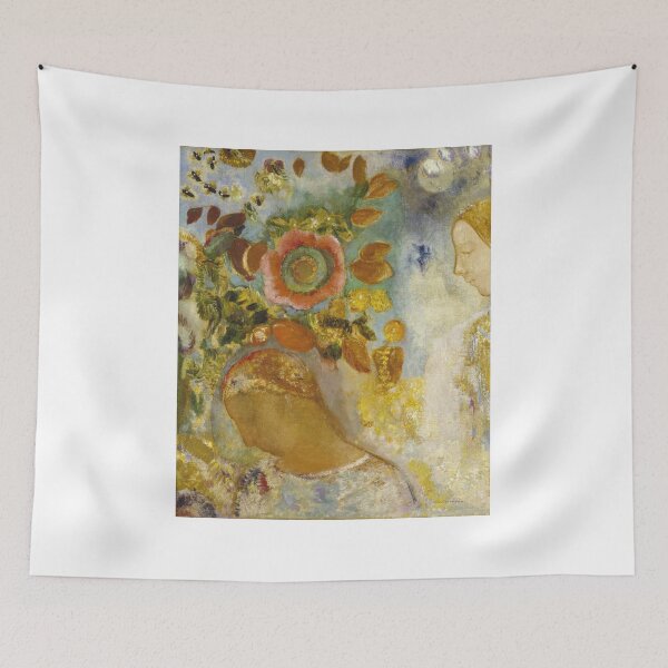 Item preview, Odilon Redon - Two Young Girls Among Flowers designed and sold by vakashop.