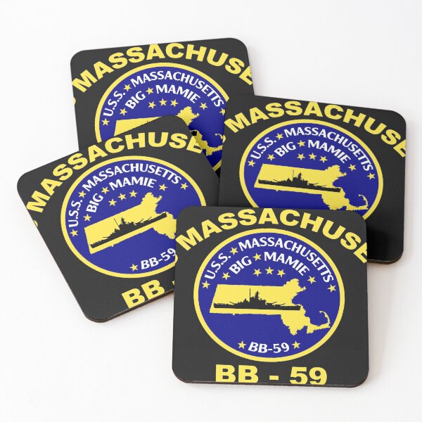 Item preview, USS Massachusetts (BB-59) for Dark Backgrounds designed and sold by Nikki SpaceStuffPlus.