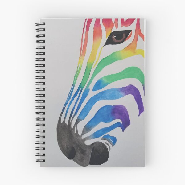 Item preview, Rainbow Zebra Watercolor designed and sold by Sarah Ferree.