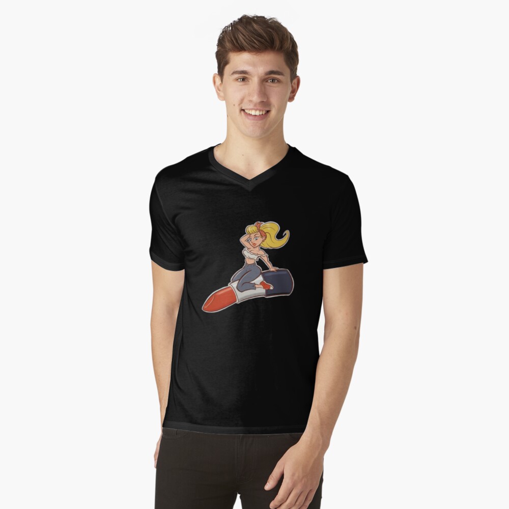 Item preview, V-Neck T-Shirt designed and sold by Toonabilly.