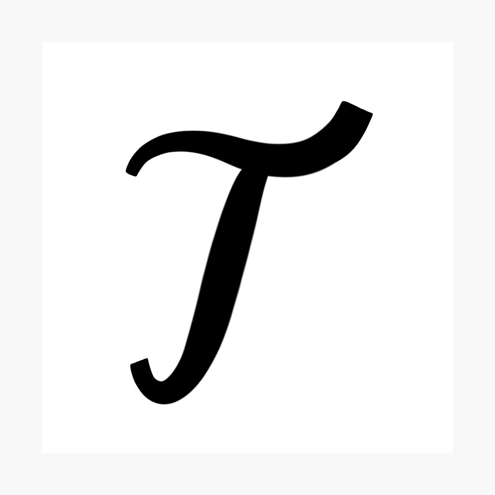 Letter T Poster For Sale By Sydney Elaineb Redbubble