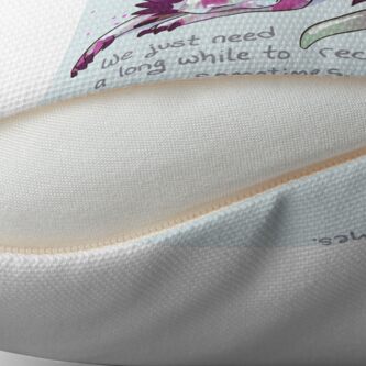Alternate view of "Being overwhelmed doesn't mean you're weak or incapable" Gemstone Dragon Floor Pillow