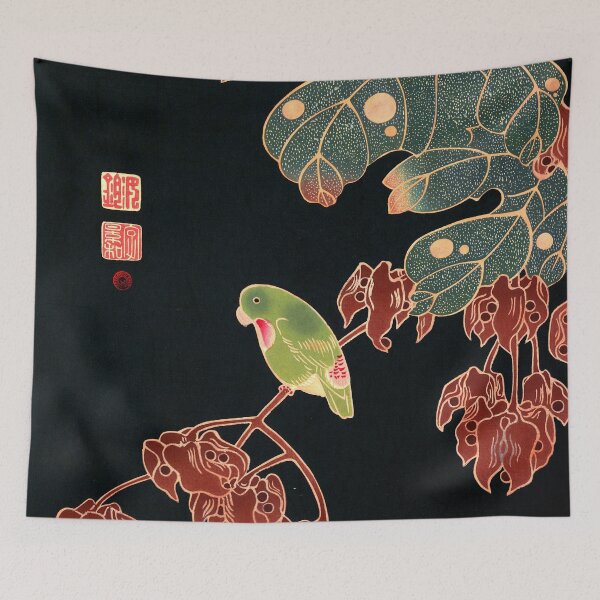 Item preview, Ito Jakuchu - The Parakeet designed and sold by ArtExpression.