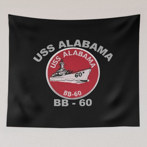 Item preview, USS Alabama (BB-60 Crest for Dark Colors designed and sold by Nikki SpaceStuffPlus.