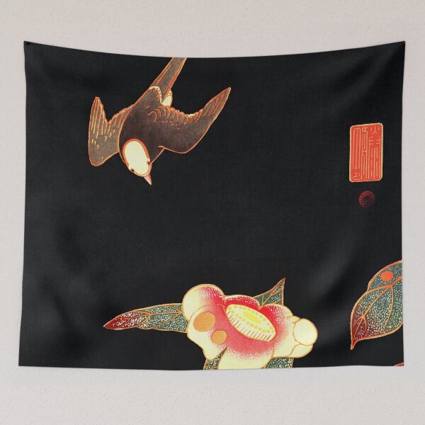 Item preview, Ito Jakuchu - Swallow and Camellia designed and sold by ArtExpression.