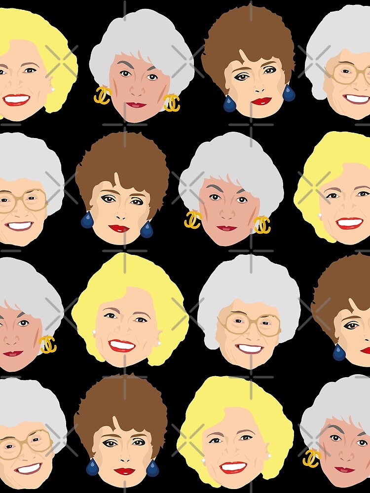 Dorothy, Blanche, Rose and Sophia Patterned Portraits by gregs-celeb-art