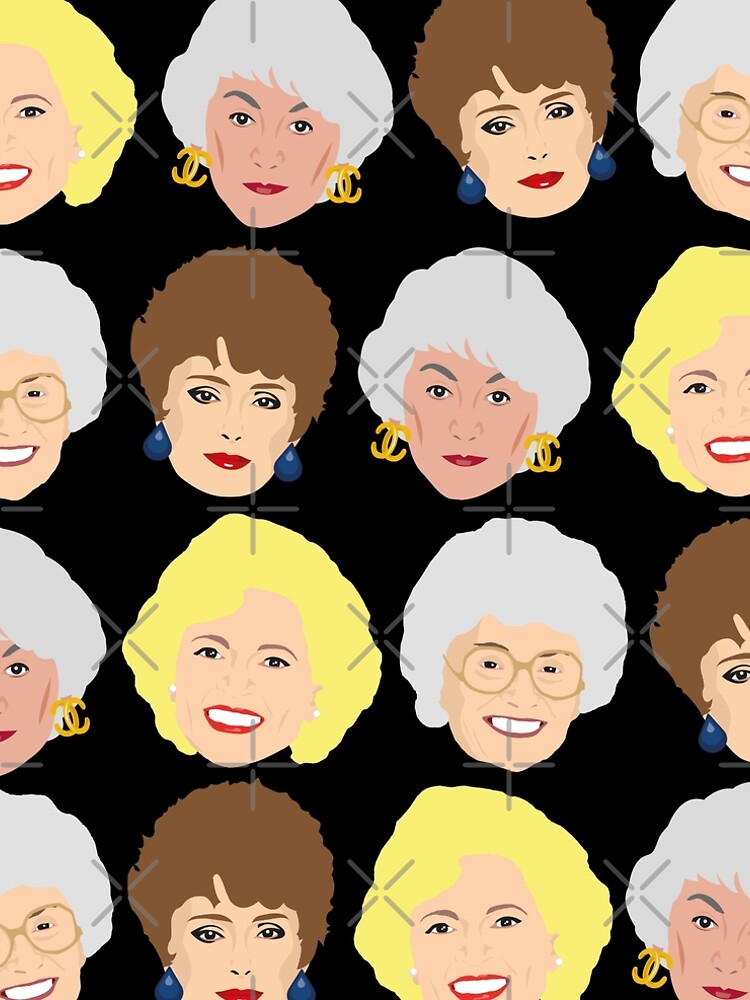 Dorothy, Blanche, Rose and Sophia Patterned Portraits by gregs-celeb-art