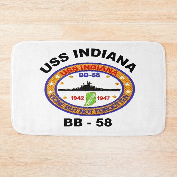 Item preview, USS Indiana (BB-58) Crest designed and sold by Nikki SpaceStuffPlus.