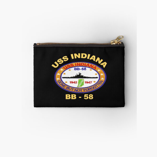 Item preview, USS Indiana (BB-58) Crest for Dark Colors designed and sold by Nikki SpaceStuffPlus.