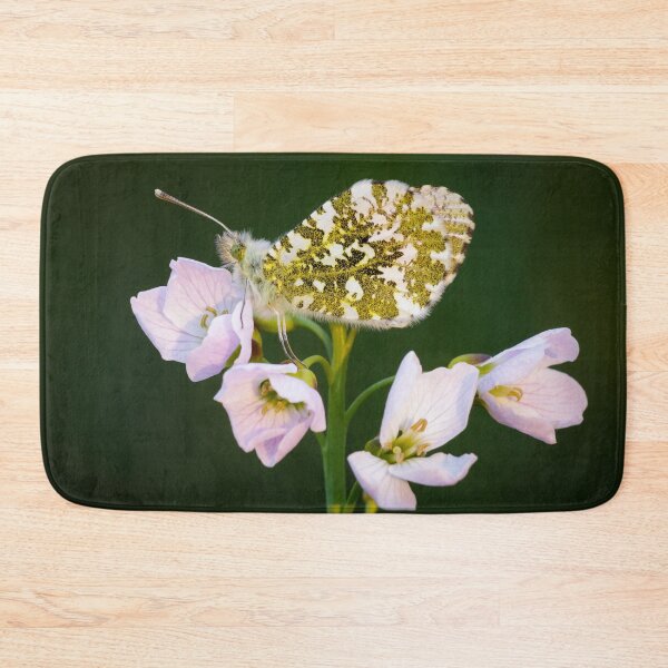 Item preview, Orange Tip Butterfly on Pink Flower designed and sold by Alec Stewart.