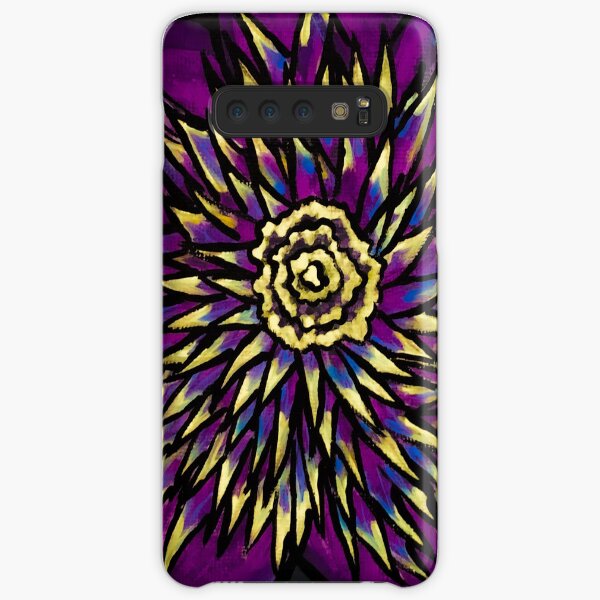 Purple Whirly Flower Samsung Galaxy Snap Case