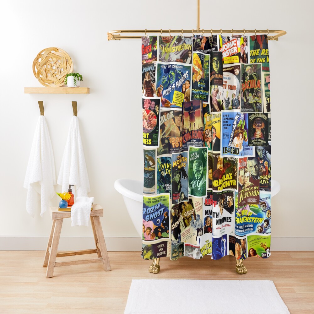 Vintage Horror Shower Curtain
