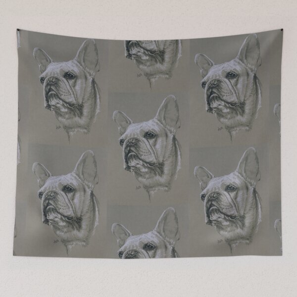Item preview, French Bulldog Portrait in Graphite designed and sold by BarbBarcikKeith.