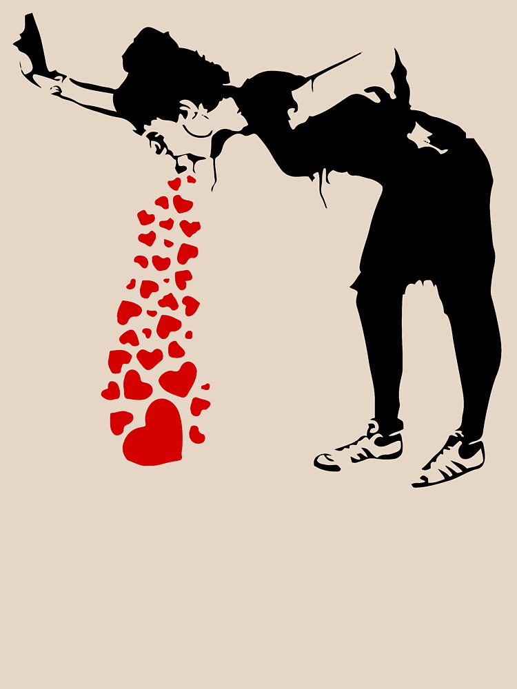 Lovesick - Banksy, Streetart Street Art, Grafitti, Artwork, Design For Men, Women, Kids by clothorama