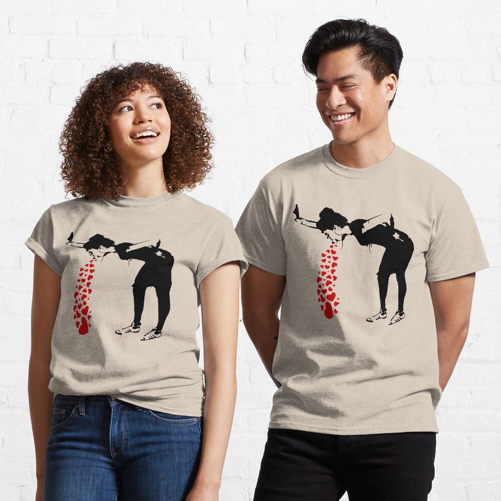 Lovesick - Banksy, Streetart Street Art, Grafitti, Artwork, Design For Men, Women, Kids Classic T-Shirt