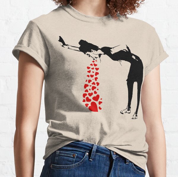 Lovesick - Banksy, Streetart Street Art, Grafitti, Artwork, Design For Men, Women, Kids Classic T-Shirt
