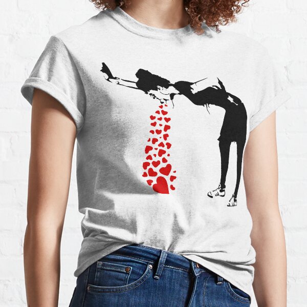 Liebeskummer - Banksy, Streetart Street Art, Grafitti, Artwork, Design für Männer, Frauen, Kinder Classic T-Shirt