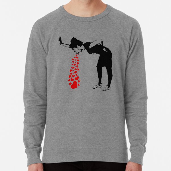 Lovesick - Banksy, Streetart Street Art, Grafitti, Artwork, Design For Men, Women, Kids Lightweight Sweatshirt