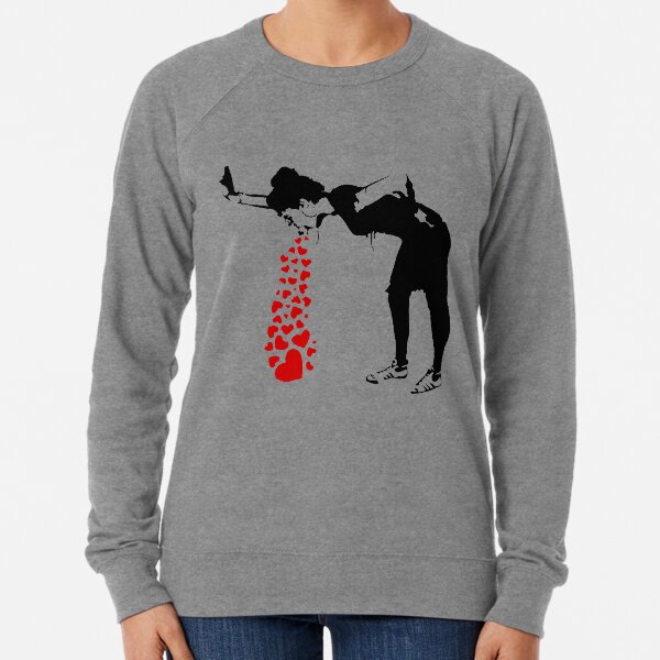 Lovesick - Banksy, Streetart Street Art, Grafitti, Artwork, Design For Men, Women, Kids Lightweight Sweatshirt